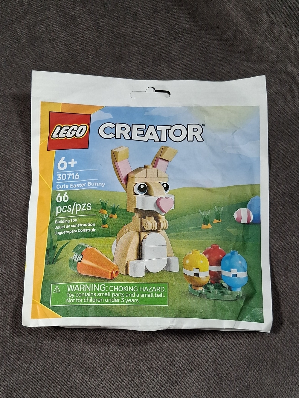 LEGO Creator Cute Easter Bunny 30716 66 Pieces Age 6+ NEW